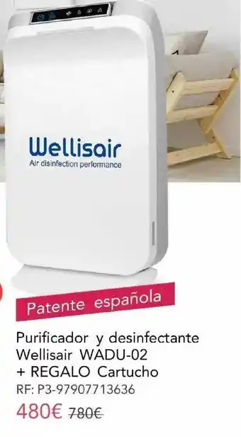 La tienda en casa Purificador Y Desinfectante Wellisair Wadu-02 + Regalo Cartucho oferta