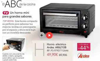 La tienda en casa Horno Eléctrico Ardes Ar6210b Elabcde La Cocina oferta