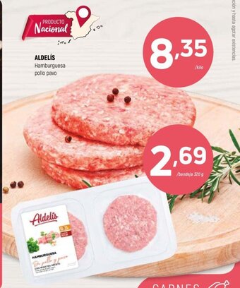 Coviran Aldelís Hamburguesa Pollo Pavo oferta
