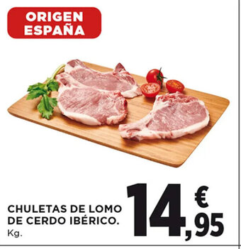Hipercor Chuletas De Lomo De Cerdo Ibérico oferta