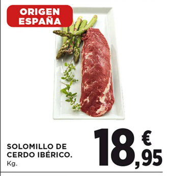 Hipercor Solomillo de Cerdo Ibérico oferta