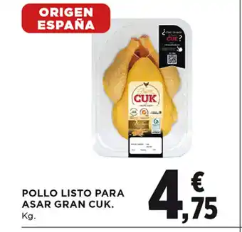 Hipercor Pollo Listo Para Asar Gran Cuk oferta