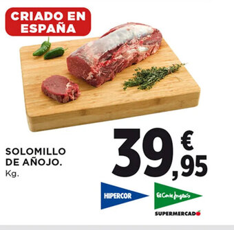 Hipercor Solomillo De Añojo oferta
