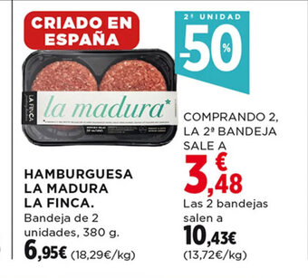 Hipercor Hamburguesa La Madura La Finca oferta