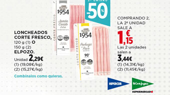 Hipercor Loncheados Corte Fresco Elpozo oferta
