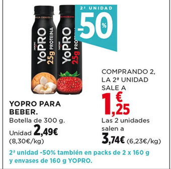 Hipercor Yopro Para Beber oferta