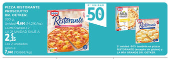 Hipercor Pizza Ristorante Prosciutto Dr. Oetker oferta