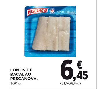 Hipercor Lomos de Bacalao Pescanova oferta