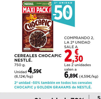 Hipercor Cereales Chocapic Nestlé oferta