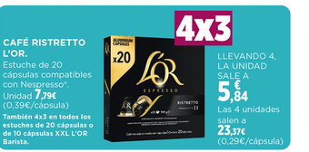 Hipercor Café Ristretto L'Or oferta