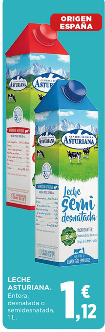 Hipercor Leche Asturiana oferta