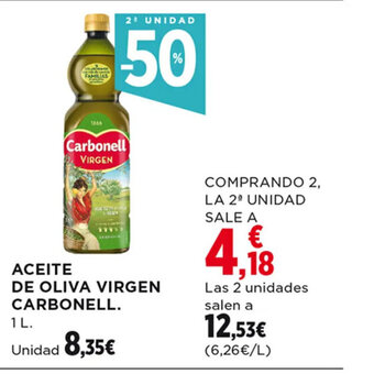 Hipercor Aceite De Oliva Virgen Carbonell oferta