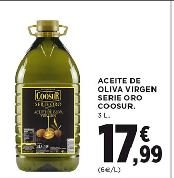 Hipercor Aceite de Oliva Virgen Serie Oro Coosur oferta