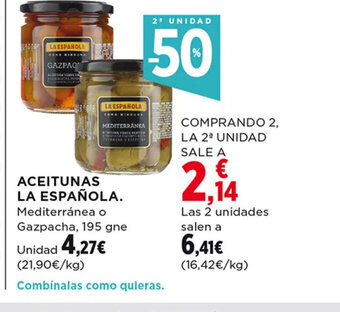 Hipercor Aceitunas La Española oferta