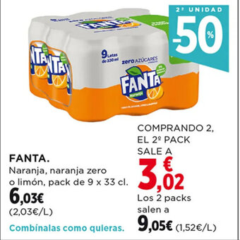 Hipercor Fanta oferta