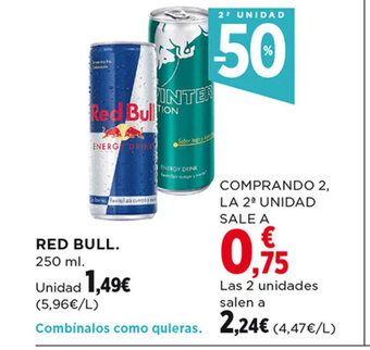 Hipercor Red Bull oferta