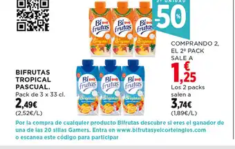 Hipercor Bifrutas Tropical Pascual oferta