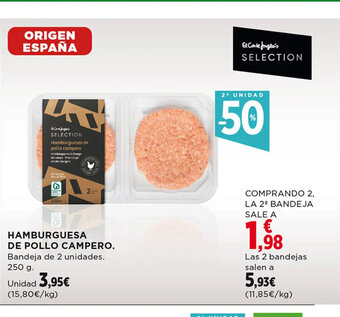 Hipercor Hamburguesa De Pollo Campero oferta