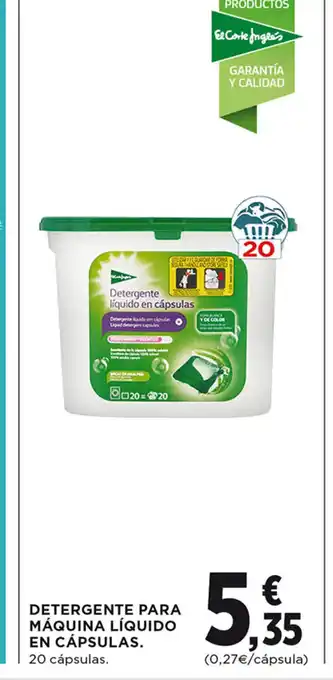 Hipercor Detergente Para Máquina Líquido en Capsulas oferta