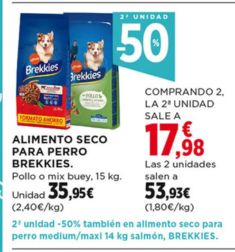 Hipercor Alimento Seco Para Perro Brekkies oferta