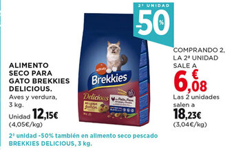 Hipercor Alimento Seco Para Gato Brekkies Delicious oferta