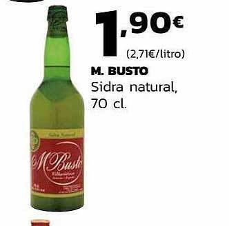 Supermercados Lupa M. busto sidra natural oferta