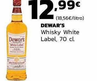Supermercados Lupa Dewar's whisky white label oferta