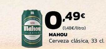 Supermercados Lupa Mahou cerveza clásica oferta