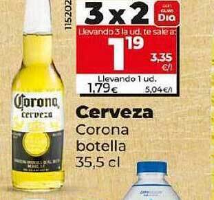 Dia Cerveza corona botella oferta