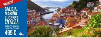 Carrefour Viajes Exclusivo galicia, mariña lucense en alvia 6 días / 5 noches precio por persona 495 € sar buta oferta
