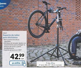 Lidl Soporte para bicicleta crivit oferta