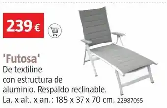 Bauhaus Tumbona futosa alu/textiline oferta