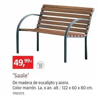 Bauhaus Banco de jardin saale 122cm sunfun oferta