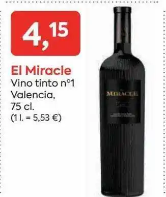 Suma Supermercados El miracle vino tinto n°1 valencia oferta