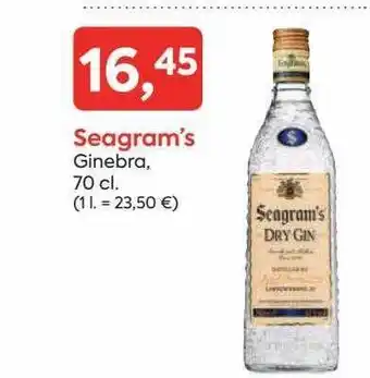 Suma Supermercados Seagram's ginebra oferta
