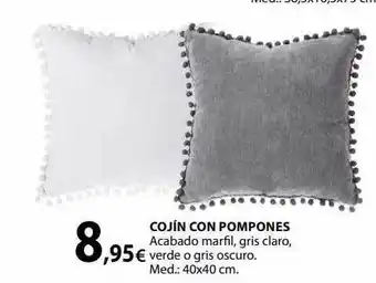 Tú Brico-Marian Cojín con pompones oferta