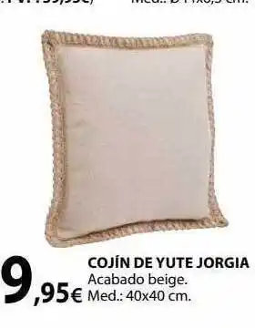 Tú Brico-Marian Cojín de yute jorgia oferta