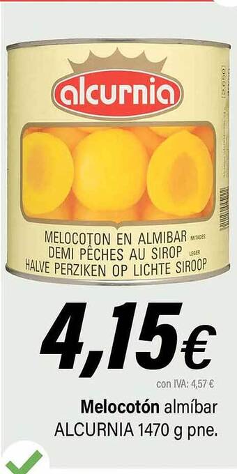 Cash Ifa Melocotón almibar alcurnia oferta