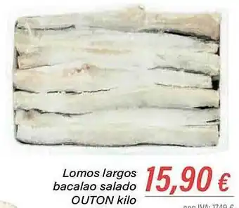 Cash Ifa Lomos largos bacalao salado outon oferta
