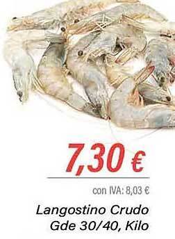 Cash Ifa Langostino crudo gde 30 40 oferta