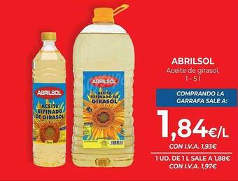 CashDiplo Abrilsol aceite de girasol oferta