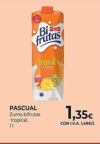 CashDiplo Pascual zumo bifrutas tropical oferta