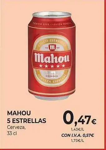 CashDiplo Mahou 5 estrellas cerveza oferta