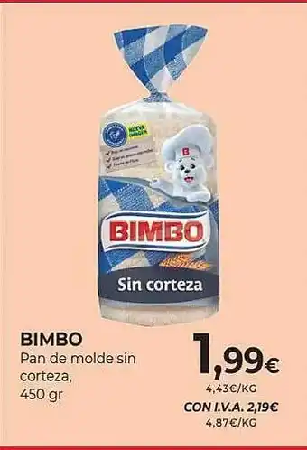 CashDiplo Bimbo pan de molde din corteza oferta