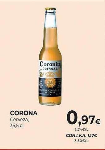 CashDiplo Corona cerveza oferta