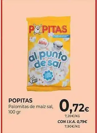 CashDiplo Popitas palomitas de maiz sal oferta