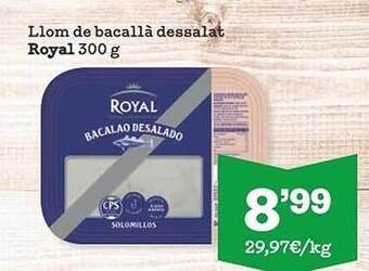 Sorli Llom de bacallà dessalat royal oferta