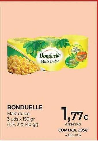 CashDiplo Bonduelle maiz dulce oferta