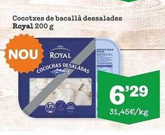 Sorli Cocotxes de bacallà dessalades royal oferta