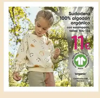 Pepco Sudadera 100% algodón orgánico oferta